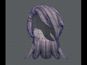 3d hair style for girl v28 3D Model