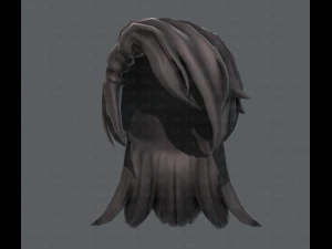 3d hair style for girl v28 3D Model