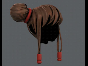 3d hair style for girl v29 3D Model