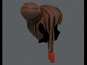 3d hair style for girl v29 3D Model