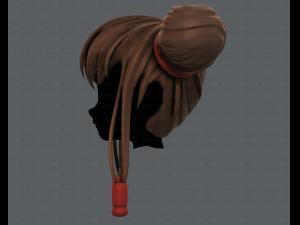 3d hair style for girl v29 Modèle 3D