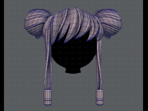 3d hair style for girl v29 Modèle 3D