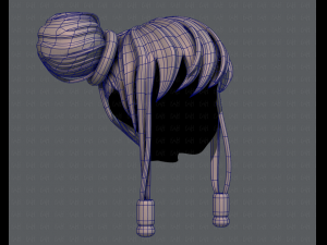3d hair style for girl v29 Modèle 3D