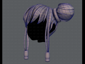 3d hair style for girl v29 Modèle 3D