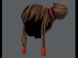 3d hair style for girl v29 3D Model