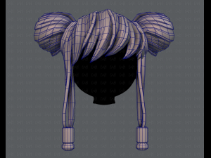 3d hair style for girl v29 Modèle 3D