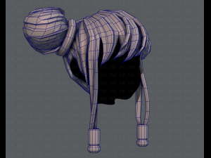 3d hair style for girl v29 Modèle 3D
