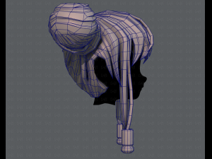 3d hair style for girl v29 Modèle 3D