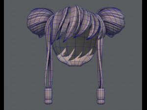 3d hair style for girl v29 Modèle 3D