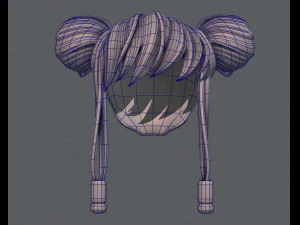 3d hair style for girl v29 3D Model