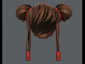 3d hair style for girl v29 3D Model