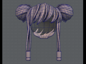 3d hair style for girl v29 Modèle 3D