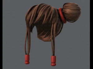 3d hair style for girl v29 3D Model