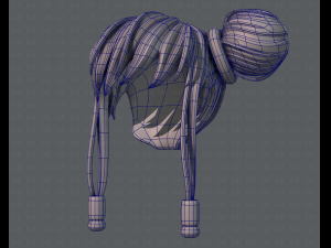3d hair style for girl v29 Modèle 3D