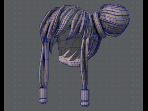 3d hair style for girl v29 Modèle 3D