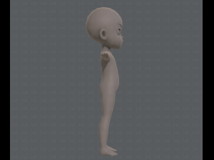 Base mesh boy character v03 Model 3D