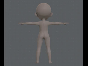 Base mesh boy character v03 3D Model