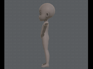 Base mesh boy character v03 Model 3D