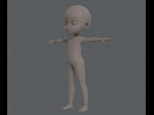 Base mesh boy character v03 Model 3D
