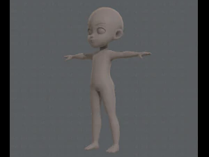 Base mesh boy character v03 3D Model