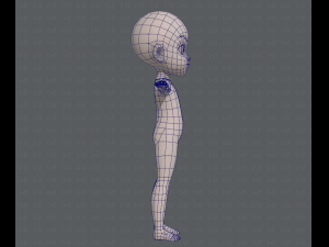 Base mesh boy character v03 Model 3D