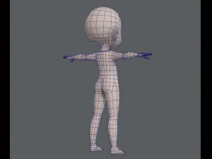 Base mesh boy character v03 3D Model
