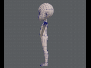 Base mesh boy character v03 Model 3D