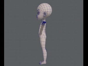 Base mesh boy character v03 3D Model