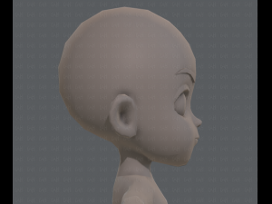 Base mesh boy character v03 Model 3D