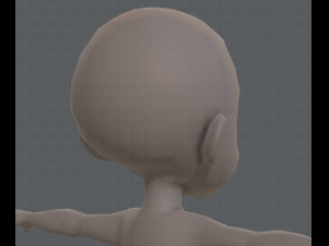 Base mesh boy character v03 Model 3D