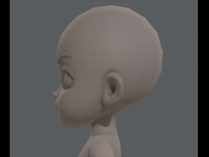 Base mesh boy character v03 Model 3D
