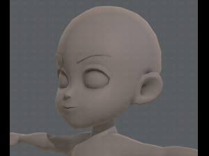 Base mesh boy character v03 Model 3D