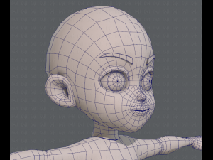 Base mesh boy character v03 Model 3D