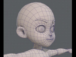 Base mesh boy character v03 3D Model