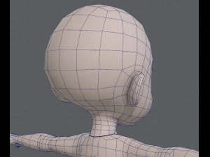 Base mesh boy character v03 3D Model