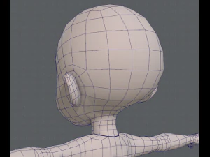Base mesh boy character v03 3D Model