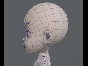 Base mesh boy character v03 3D Model