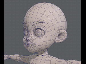 Base mesh boy character v03 Model 3D