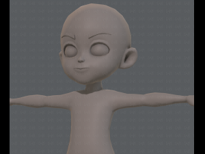 Base mesh boy character v03 Model 3D