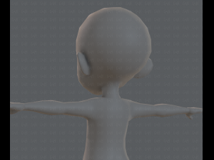 Base mesh boy character v03 Model 3D