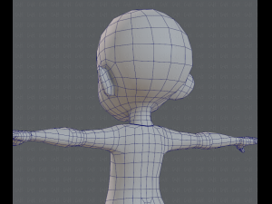 Base mesh boy character v03 Model 3D