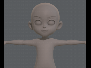 Base mesh boy character v03 Model 3D
