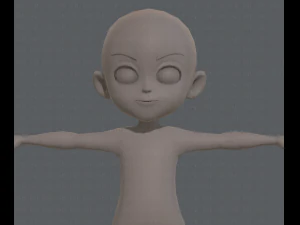 Base mesh boy character v03 3D Model