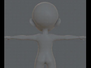 Base mesh boy character v03 3D Model