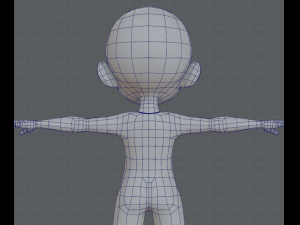 Base mesh boy character v03 Model 3D