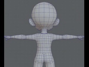 Base mesh boy character v03 3D Model