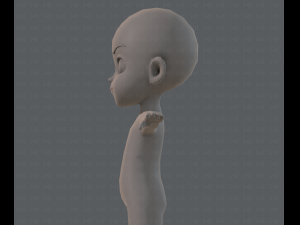 Base mesh boy character v03 Model 3D