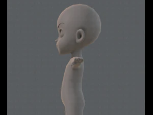 Base mesh boy character v03 3D Model
