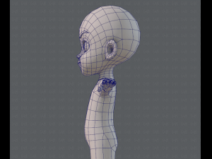 Base mesh boy character v03 Model 3D