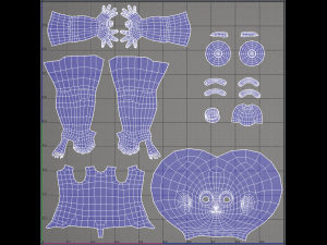 Base mesh boy character v03 Model 3D
